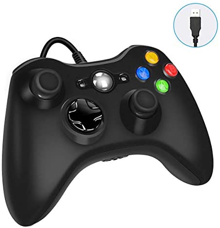Control de Xbox 360 YAEYE con Cable USB para PC -Negro ...